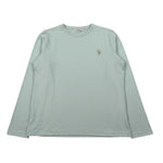 U.S. Polo Assn Shirt Girocollo tinta unita con Logo Verde Acqua per Bambino US42668 VERDE ACQUA U.S. POLO ASSN 