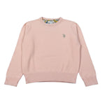 U.S. Polo Assn Maglia Girocollo tinta unita con Logo Rosa per Bambina US42673001 ROSA U.S. POLO ASSN 