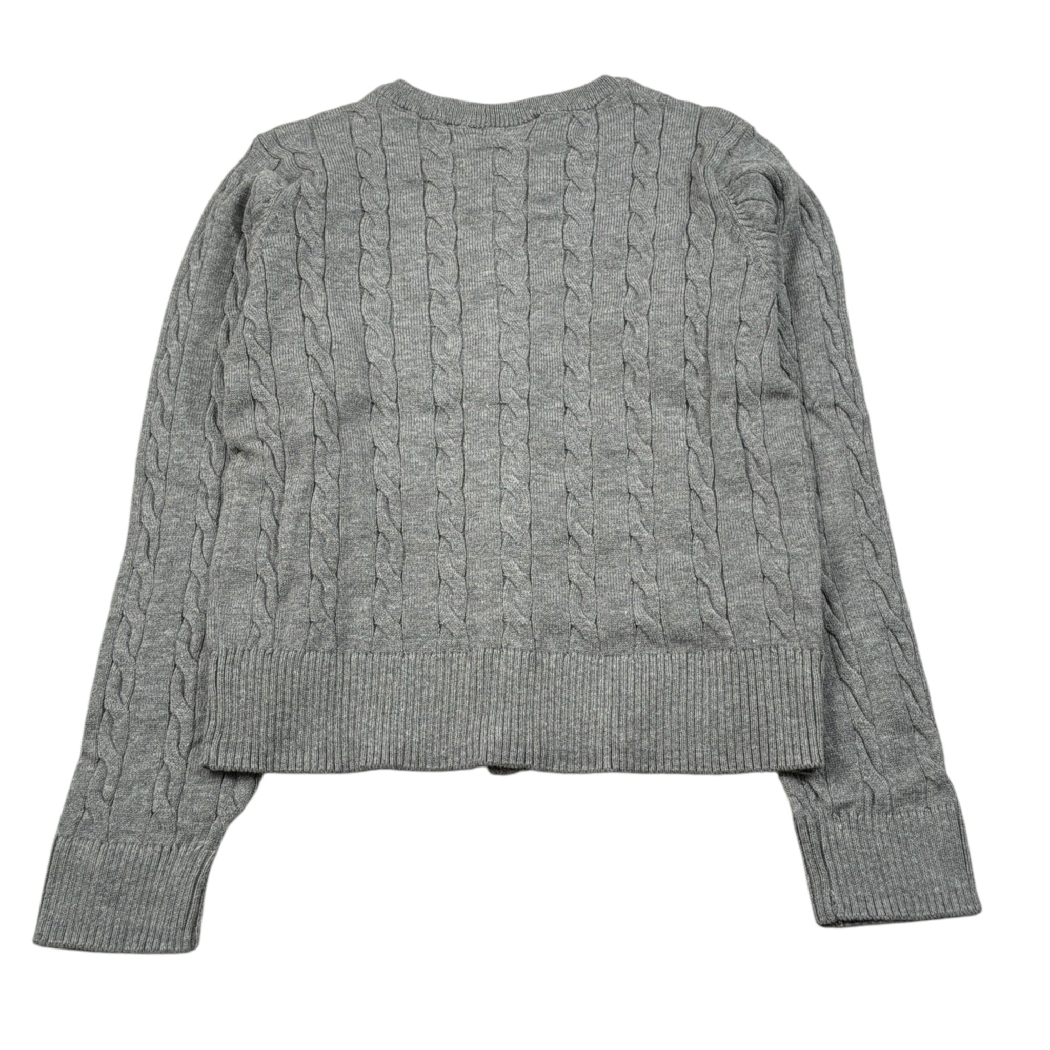 U.S. Polo Assn Cardigan tinta unita con Logo Grigio per Neonata US42675 GRIGIO U.S. POLO ASSN 