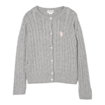 U.S. Polo Assn Cardigan tinta unita con Logo Grigio per Bambina US42675J GRIGIO U.S. POLO ASSN 