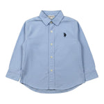 U.S. Polo Assn Camicia Manica Lunga tinta unita Azzurro per Neonato USU42504 AZZURRO U.S. POLO ASSN 