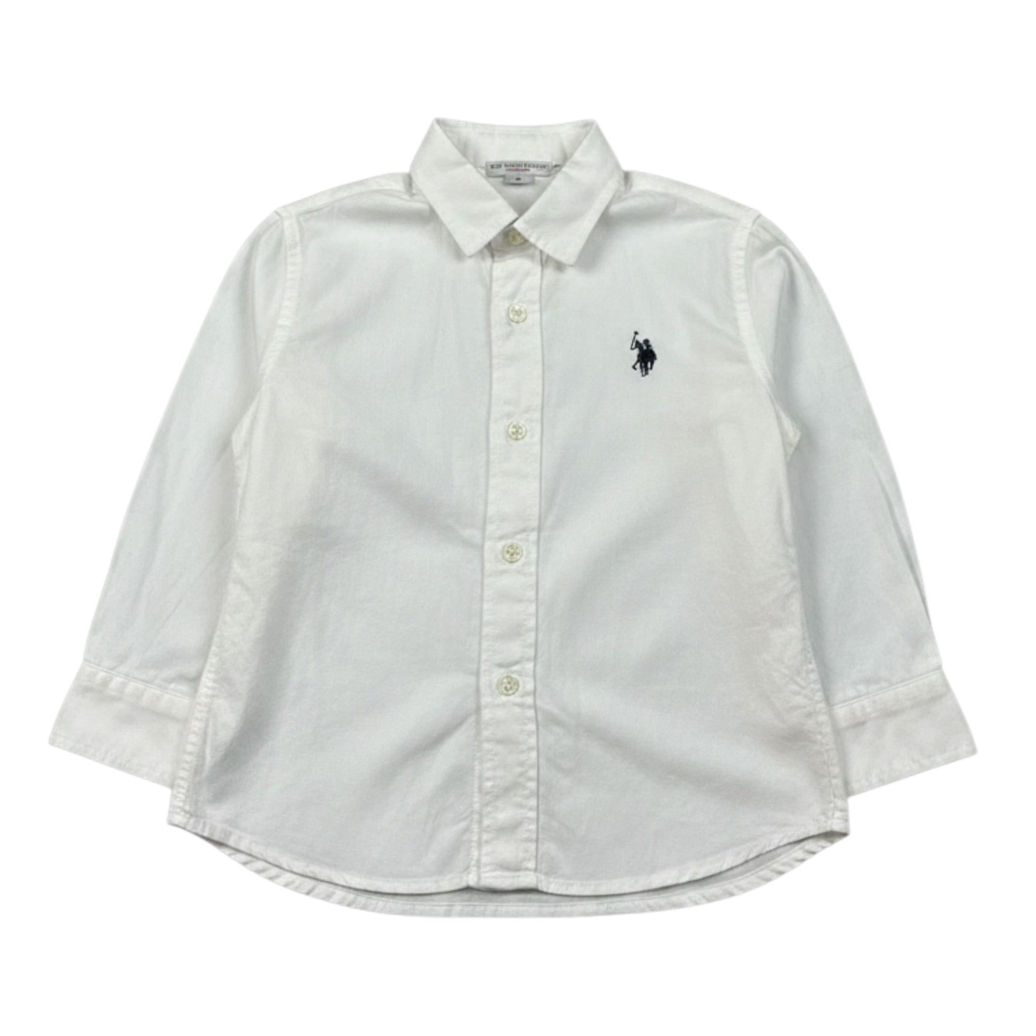 U.S. Polo Assn Camicia Manica Lunga tinta unita Bianco per Bambino USU42504J BIANCO U.S. POLO ASSN 