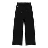 Lacoste Pantalone Tuta tinta unita con Logo Nero per Bambino 447111 NERO LACOSTE 
