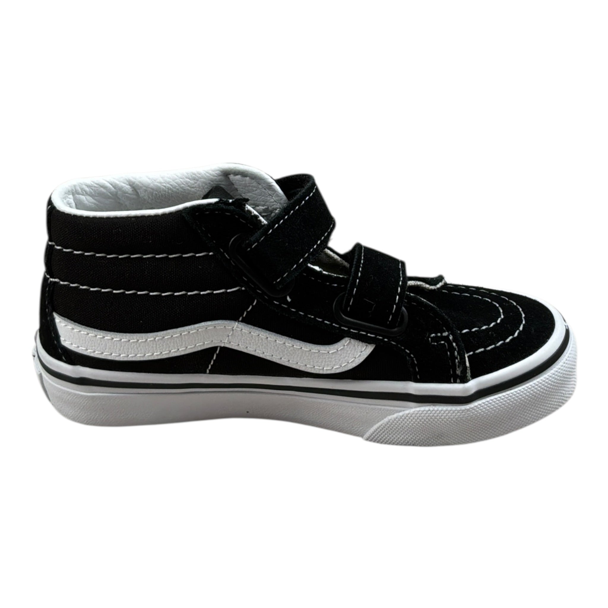 Vans Sneakers tinta unita con Strappi Nero per Bambino VN00018T6BT1 NERO VANS 