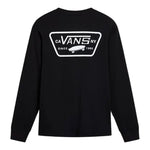 Vans Shirt Girocollo tinta unita con Logo Nero per Bambino VN000JCTBLK NERO VANS 