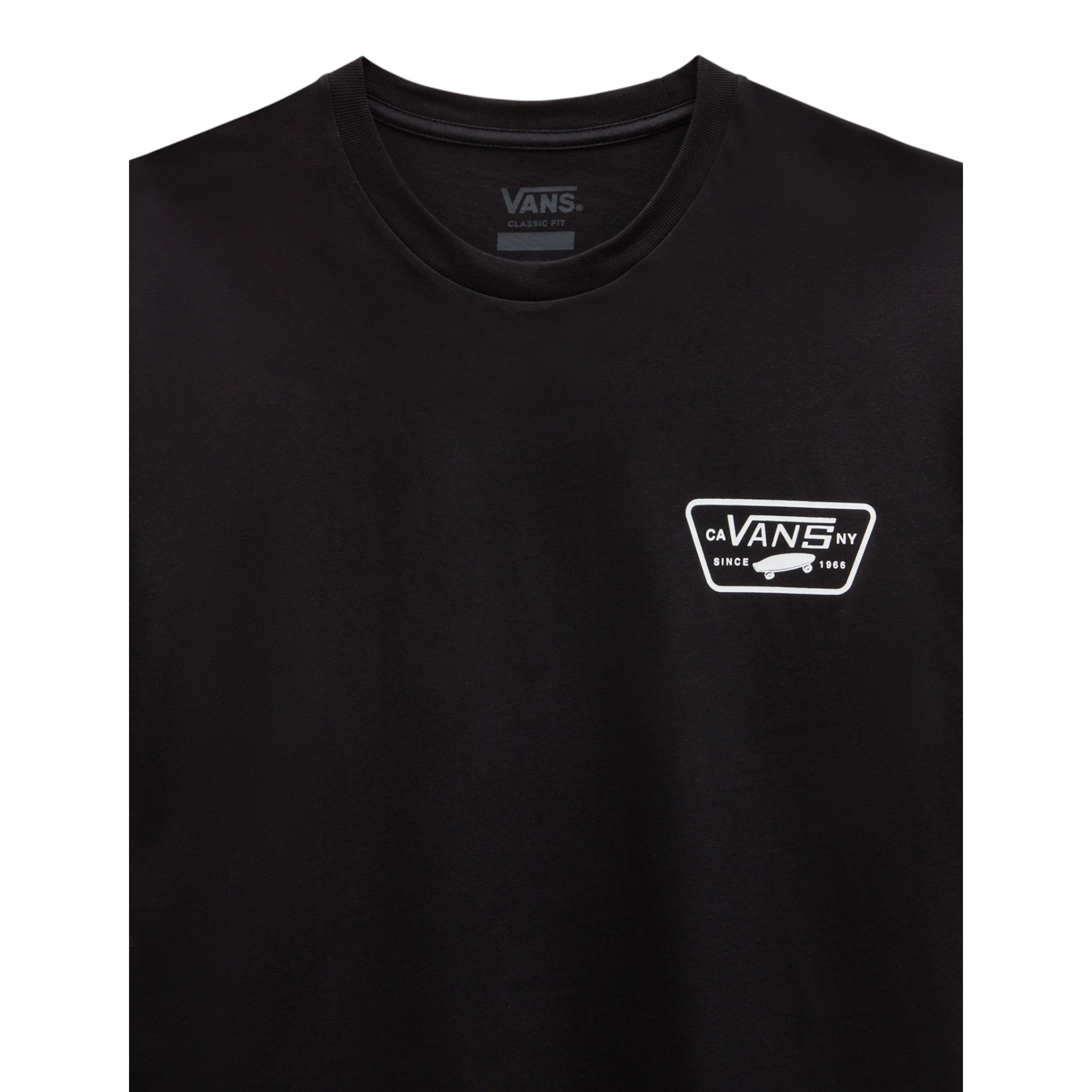 Vans Shirt Girocollo tinta unita con Logo Nero per Bambino VN000JCTBLK NERO VANS 