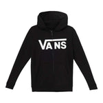 Vans Felpa tinta unita con Logo E Zip Nero per Bambino VN000JYBBLK1 NERO VANS 