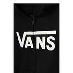 Vans Felpa tinta unita con Logo E Zip Nero per Bambino VN000JYBBLK1 NERO VANS 