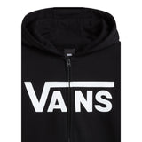 Vans Felpa tinta unita con Logo E Zip Nero per Bambino VN000JYBBLK1X NERO VANS 