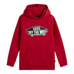 Vans Felpa tinta unita con Cappuccio E Logo Rosso per Bambino VN000JYD14A ROSSO VANS 