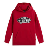Vans Felpa tinta unita con Cappuccio E Logo Rosso per Bambino VN000JYD14A ROSSO VANS 
