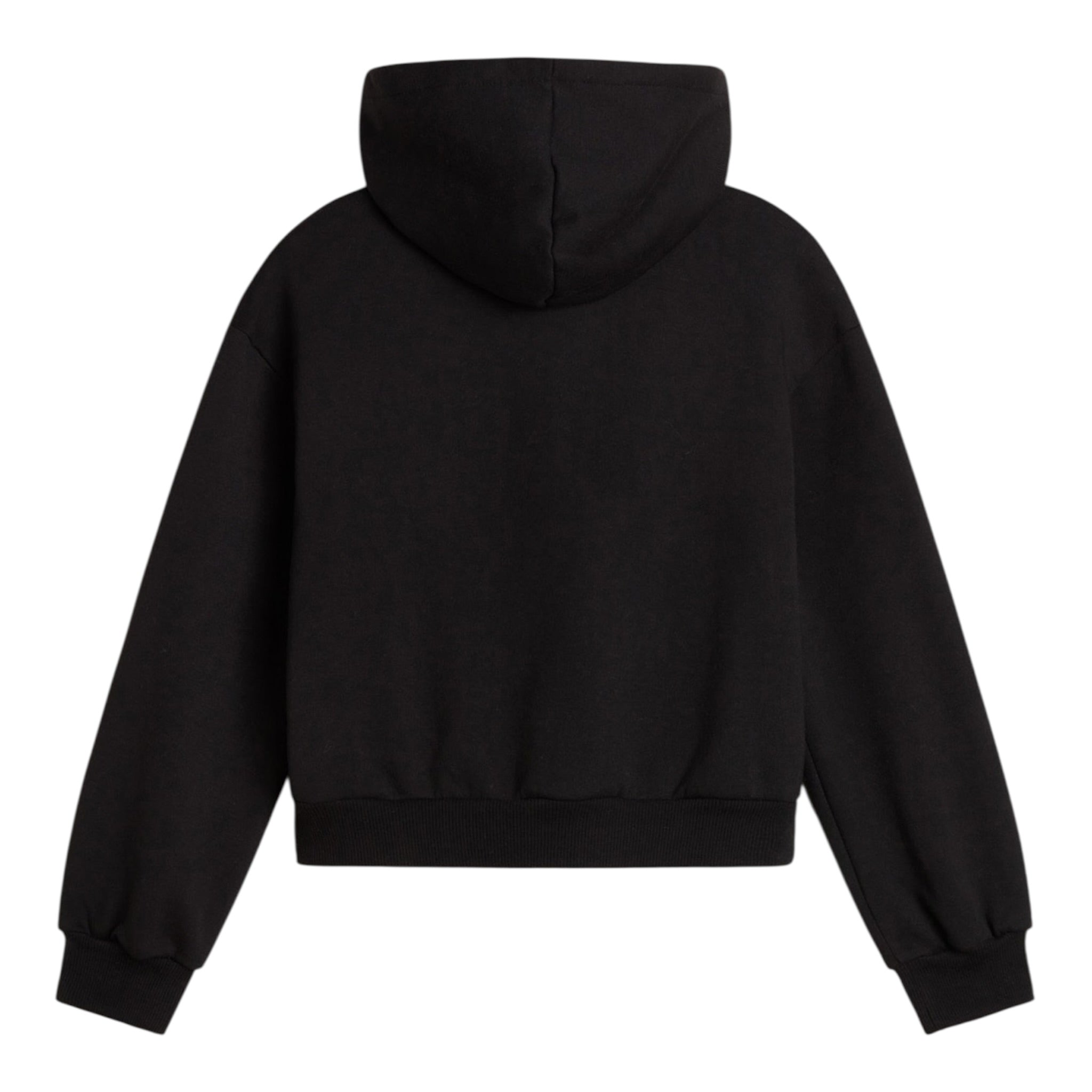 Vans Felpa tinta unita con Zip E Cappuccio Nero per Bambina VN000PPMBLKX NERO VANS 