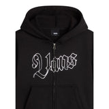 Vans Felpa tinta unita con Zip E Cappuccio Nero per Bambina VN000PPMBLKX NERO VANS 