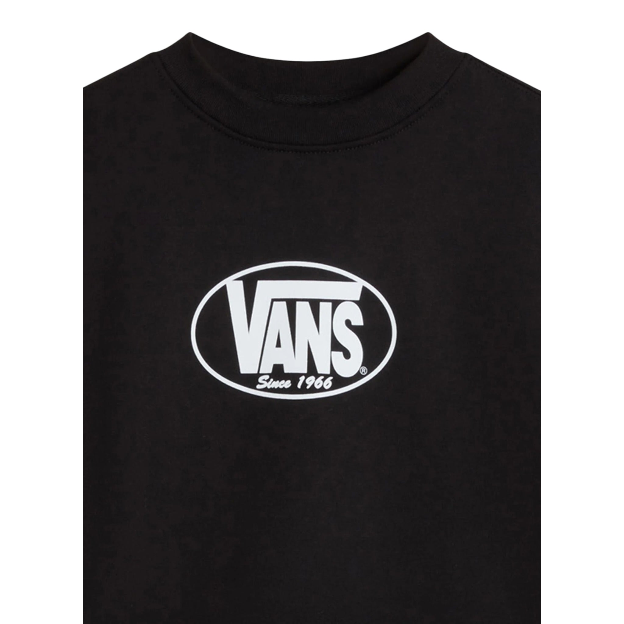 Vans Felpa Chiusa Girocollo tinta unita Nero per Bambino VN000PWVBLKX NERO VANS 