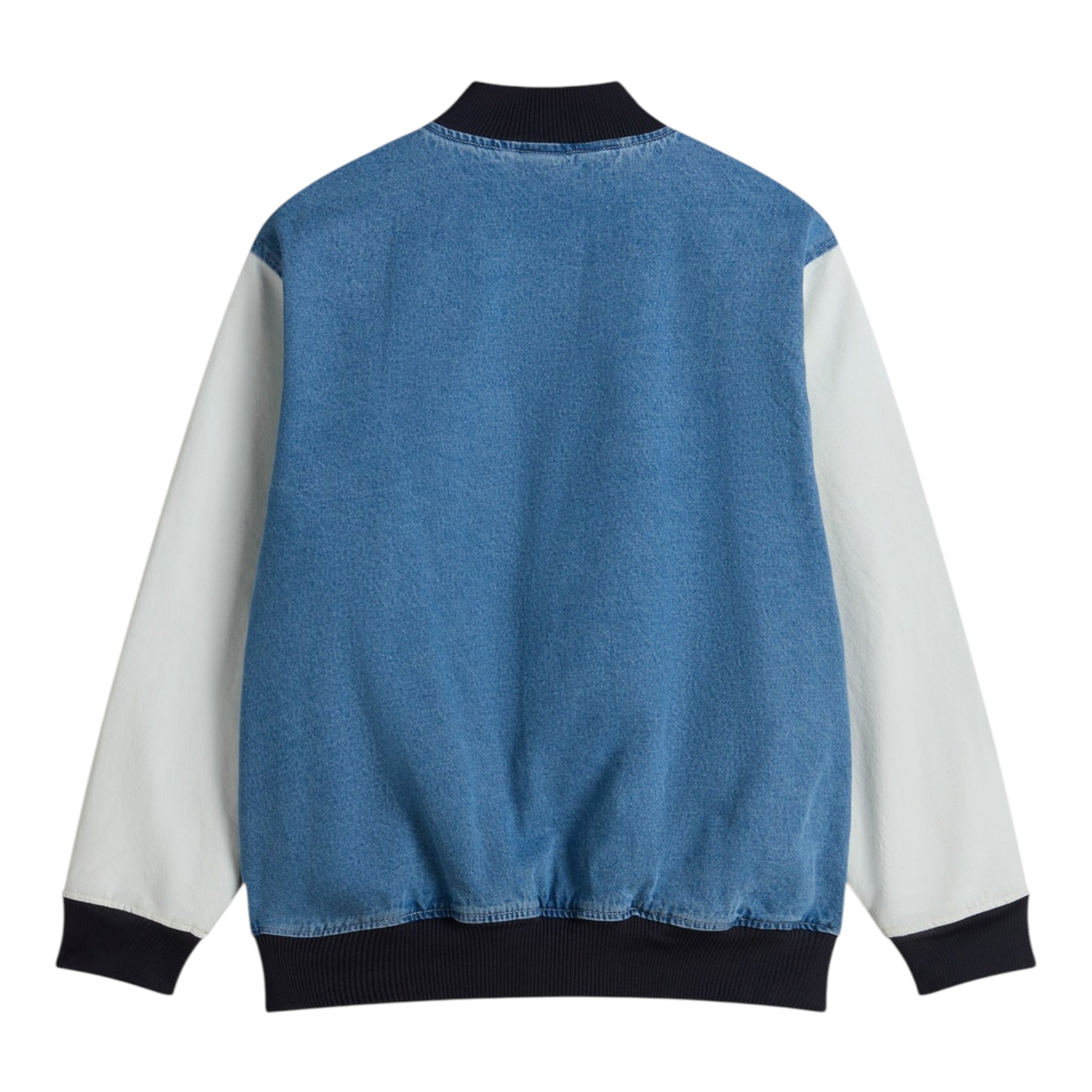 Vans Giubbino tinta unita In Denim con Maniche In Contrasto Azzurro per Bambino VN000PXMCDX1 AZZURRO VANS 