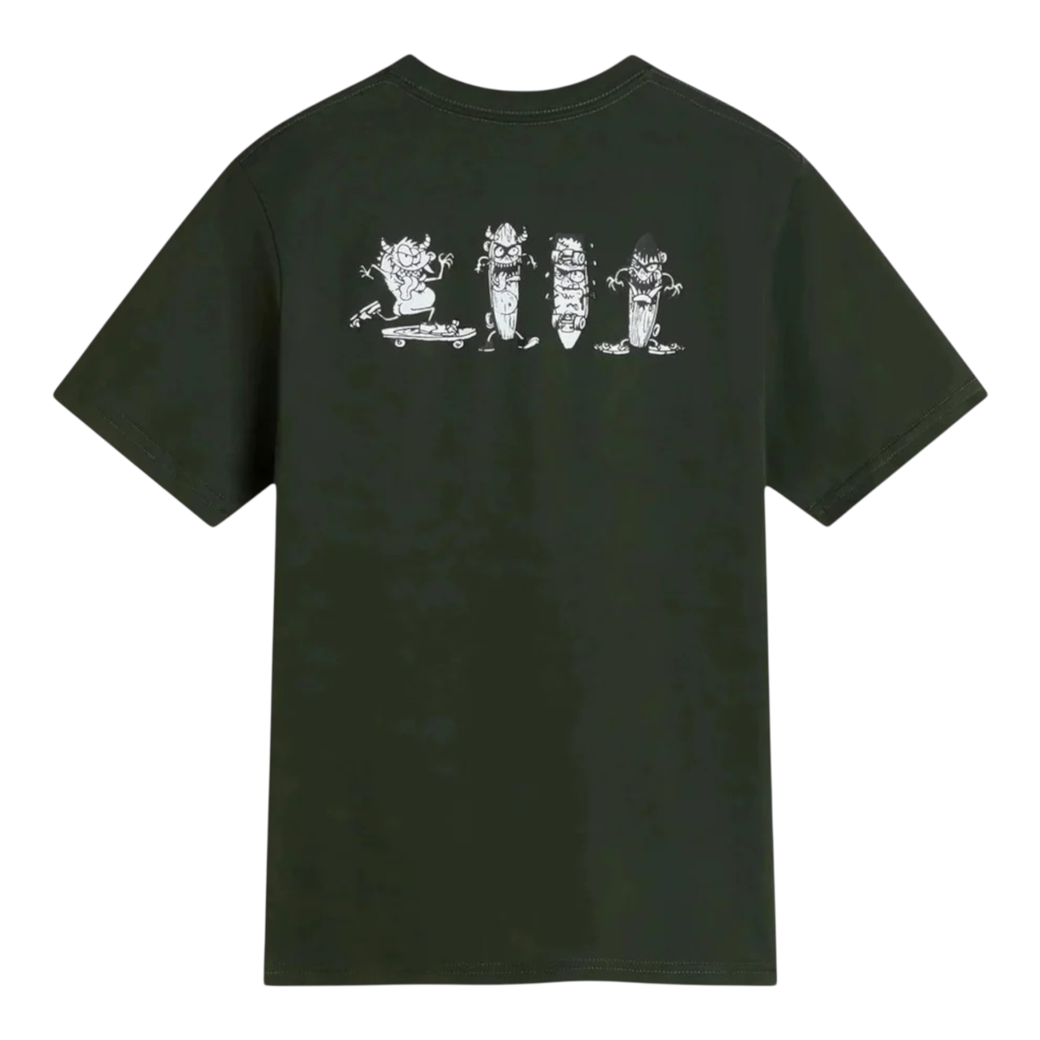 Vans T-Shirt tinta unita con Stampa Verde per Bambino VN000PXUEMU VERDE VANS 