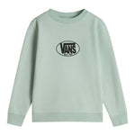 Vans Felpa Chiusa Girocollo tinta unita Verde per Bambino VN000PYREMW VERDE VANS 