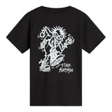 Vans T-Shirt Girocollo tinta unita con Logo Nero per Bambino VN000Q02BLK NERO VANS 