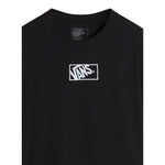 Vans T-Shirt Girocollo tinta unita con Logo Nero per Bambino VN000RBCBLK NERO VANS 