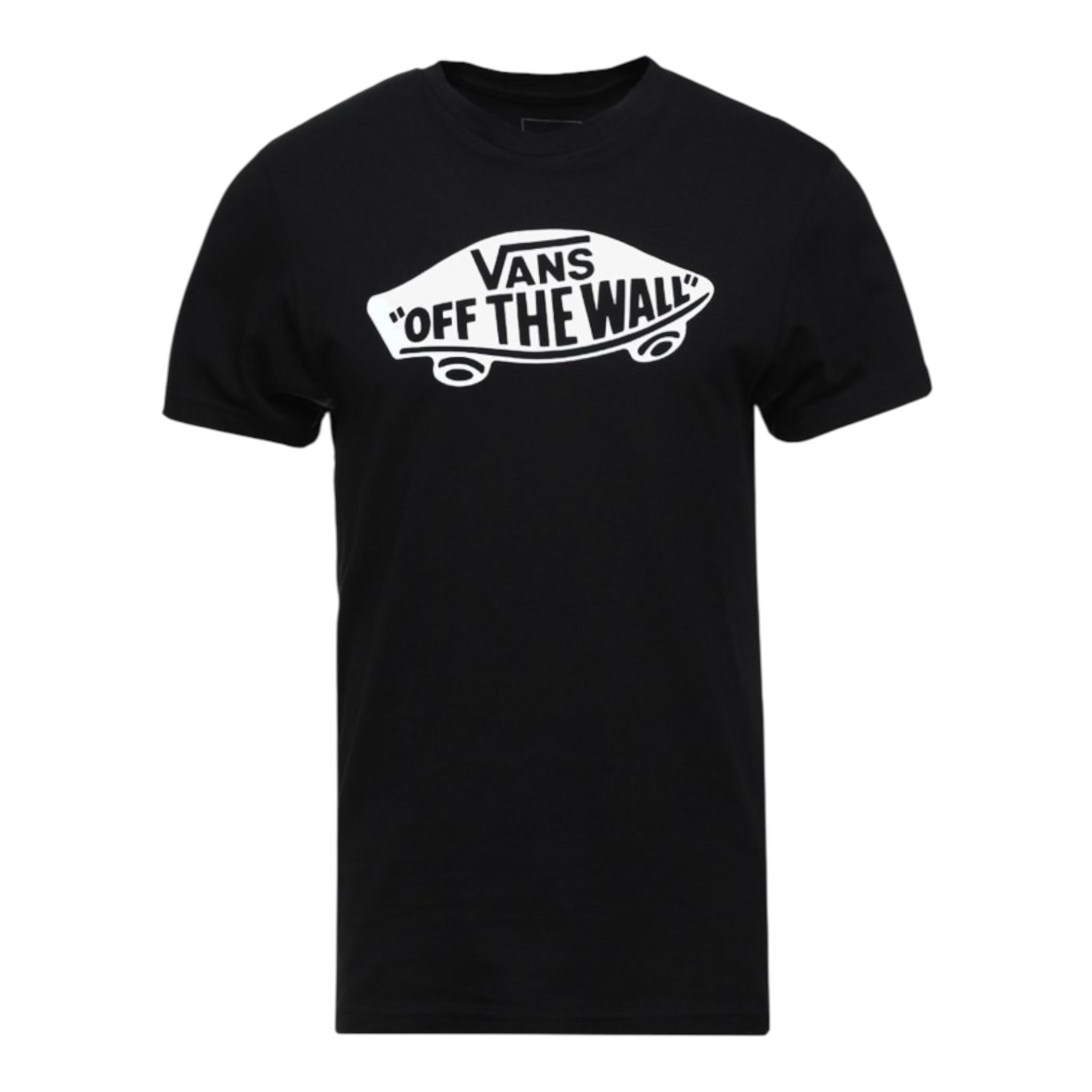 Vans T-Shirt Girocollo tinta unita con Logo Nero per Bambino VN0A3IJ1BLK NERO VANS 