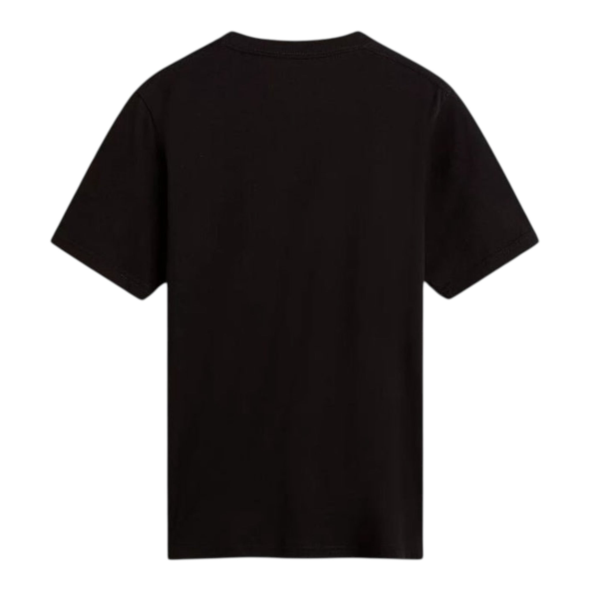 Vans T-Shirt tinta unita Girocollo con Logo Nero per Bambino VN0A4MQ3BLK NERO VANS 