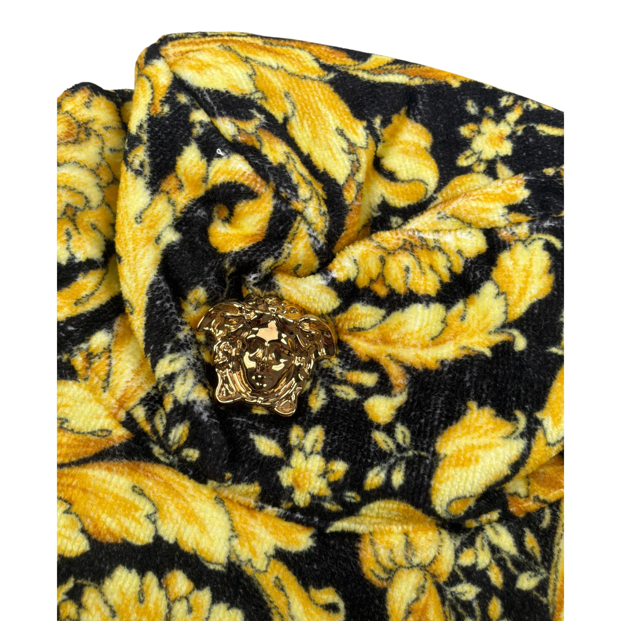 Versace Cappello Modello Pescatore con Stampe Giallo per Bambino 1001932 GIALLO VERSACE 
