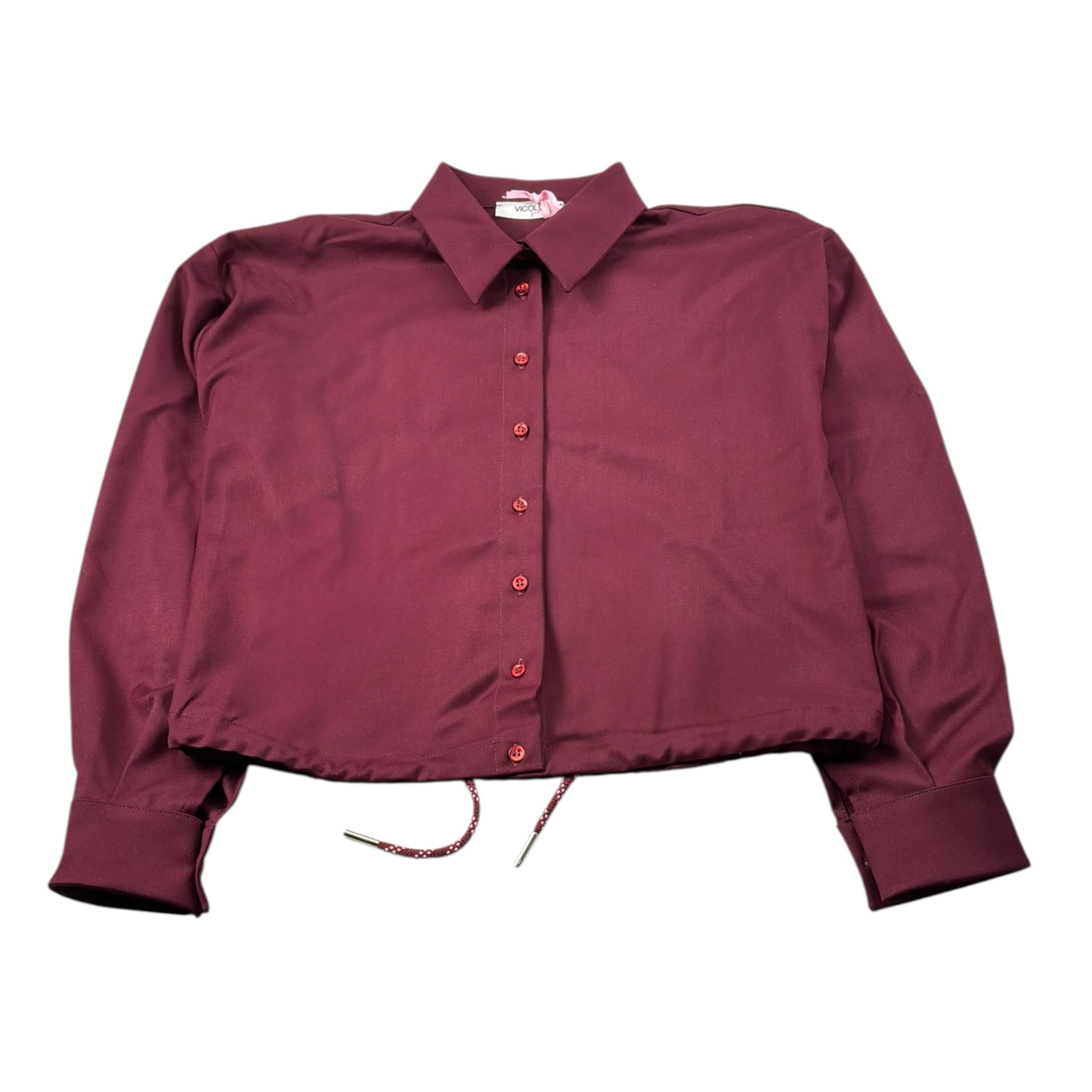 Vicolo Camicia Manica Lunga tinta unita Bordeaux per Bambina 3141CY00282 BORDEAUX VICOLO 
