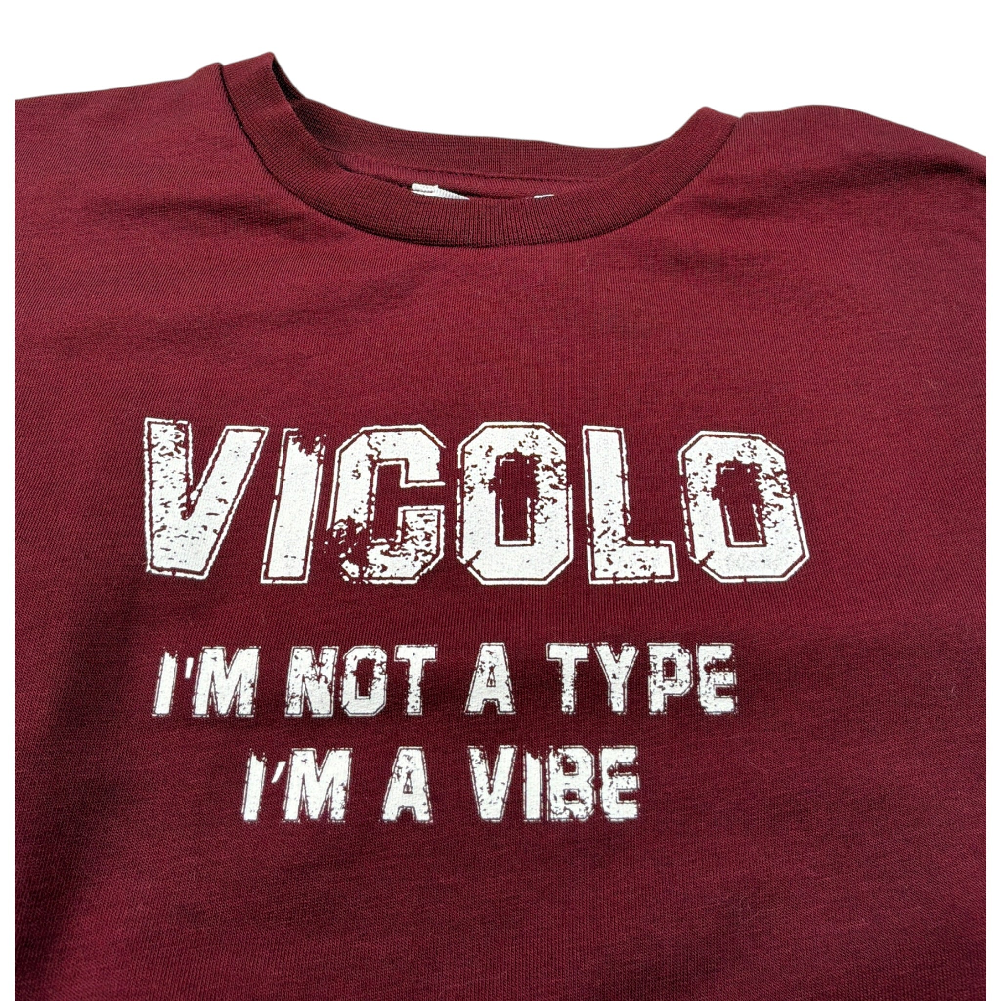 Vicolo Felpa Chiusa Girocollo tinta unita con Logo Bordeaux per Bambina 3141FY00332 BORDEAUX VICOLO 