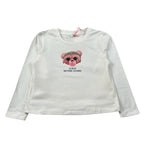 Vicolo Shirt Girocollo tinta unita con Stampa Panna per Bambina 3141M00242 PANNA VICOLO 