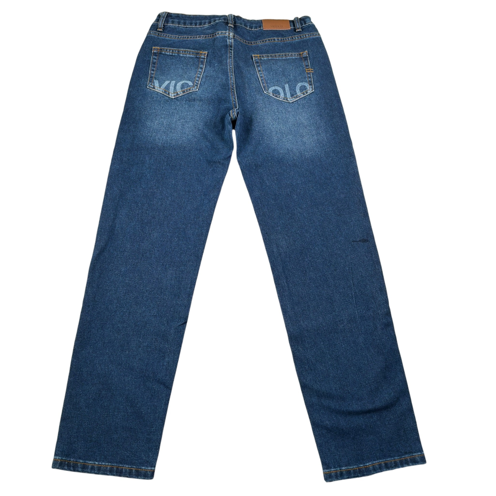 Vicolo Jeans tinta unita con Girovita Regolabile con Ciondolo Blu per Bambina 3141PD002266 BLU VICOLO 
