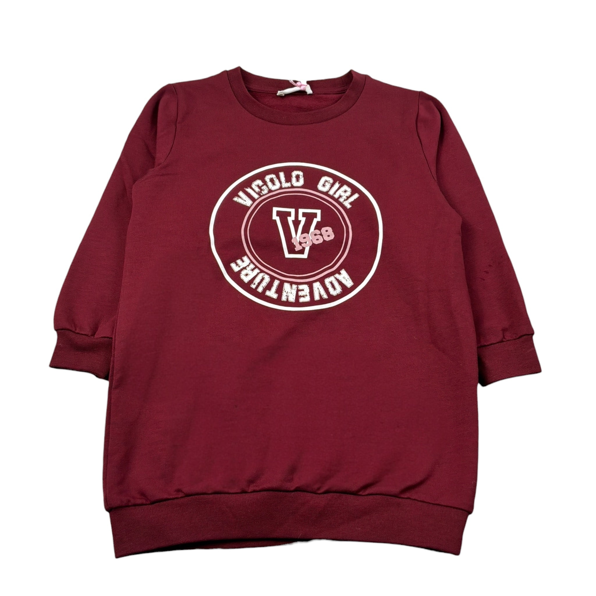 Vicolo Abito Manica Lunga tinta unita Bordeaux per Neonata 3141VF00331 BORDEAUX VICOLO 