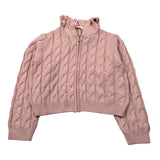 Vicolo Maglia Modello Felpa tinta unita con Zip E Cappuccio Rosa per Bambina 3141WY00235 ROSA VICOLO 