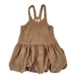 Vicolo Abito Tnta Unita In Camoscio Beige per Bambina 3142V00274 BEIGE VICOLO 
