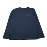 Walt Bay Shirt Girocollo tinta unita con Logo Blu per Bambino SHTWBB BLU WALT BAY 