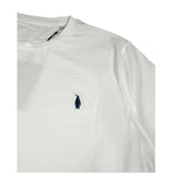 Walt Bay Shirt Girocollo tinta unita con Logo Bianco per Bambino SHTWB BIANCO WALT BAY 