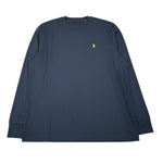 Walt Bay Shirt Girocollo tinta unita con Logo Blu per Bambino SHTWB BLU WALT BAY 