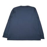 Walt Bay Shirt Girocollo tinta unita con Logo Blu per Bambino SHTWB BLU WALT BAY 