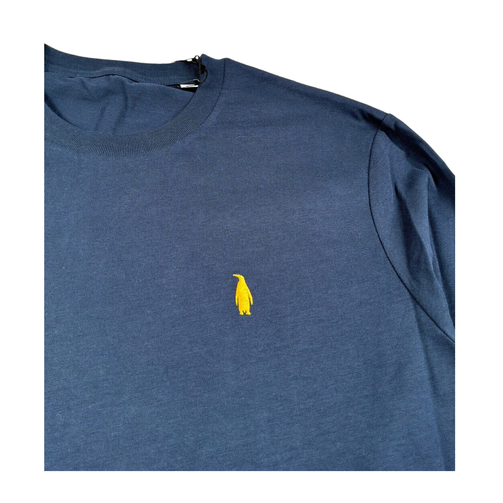 Walt Bay Shirt Girocollo tinta unita con Logo Blu per Bambino SHTWB BLU WALT BAY 