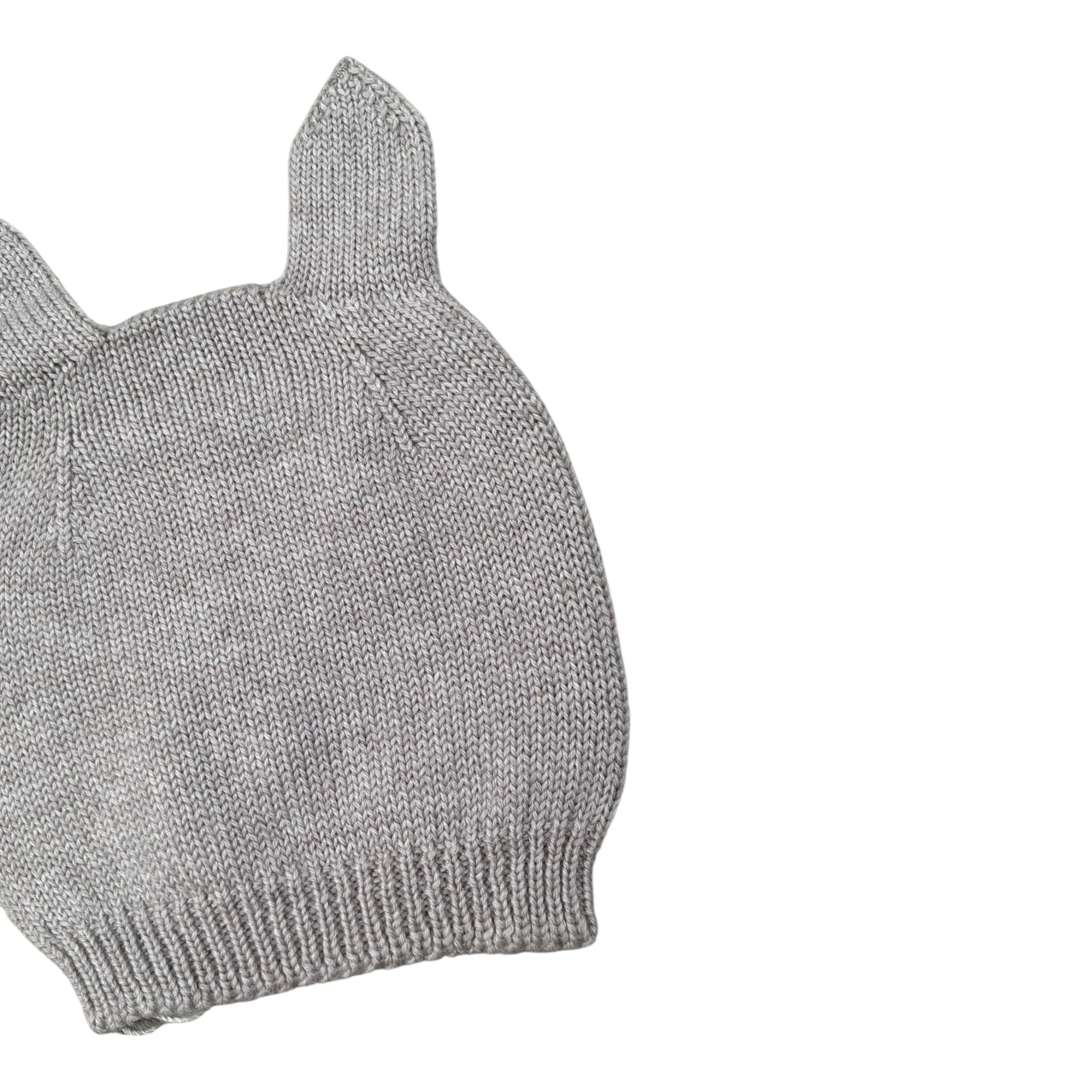 Wedoble Cappello tinta unita con Orecchie Grigio per Neonata I1801307B GRIGIO WEDOBLE 