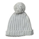 Wedoble Cappello tinta unita con Pon Pon Azzurro per Neonato I1801307E AZZURRO WEDOBLE 