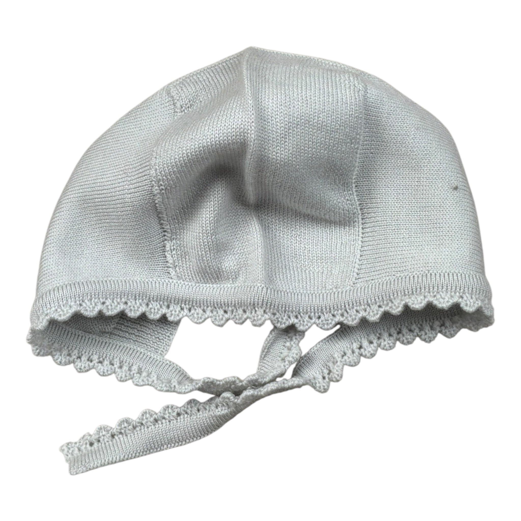 Wedoble Cappello tinta unita con Ricami Azzurro per Neonata I1801360E AZZURRO WEDOBLE 