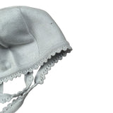 Wedoble Cappello tinta unita con Ricami Azzurro per Neonata I1801360E AZZURRO WEDOBLE 