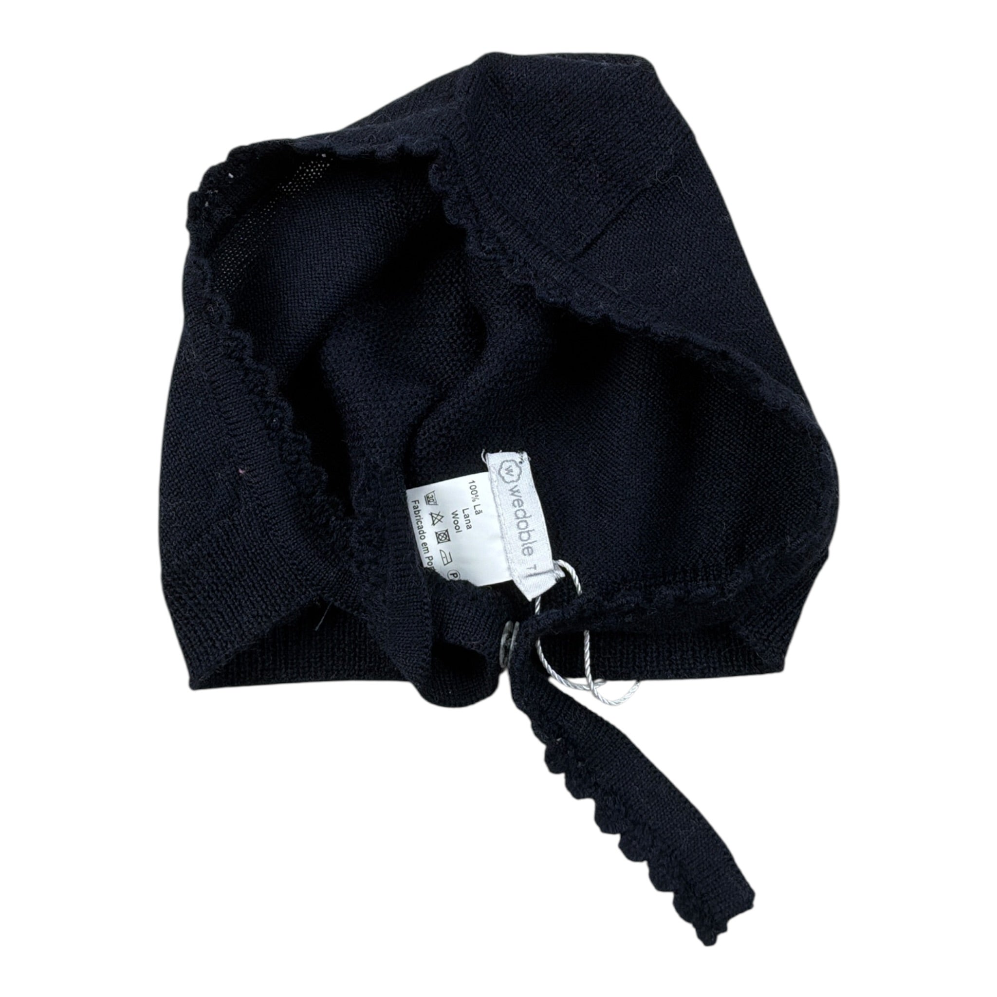 Wedoble Cappello tinta unita con Ricami Blu per Neonata I1801360E BLU WEDOBLE 