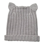 Wedoble Cappello tinta unita con Orecchie Grigio per Neonato I1910307E GRIGIO WEDOBLE 