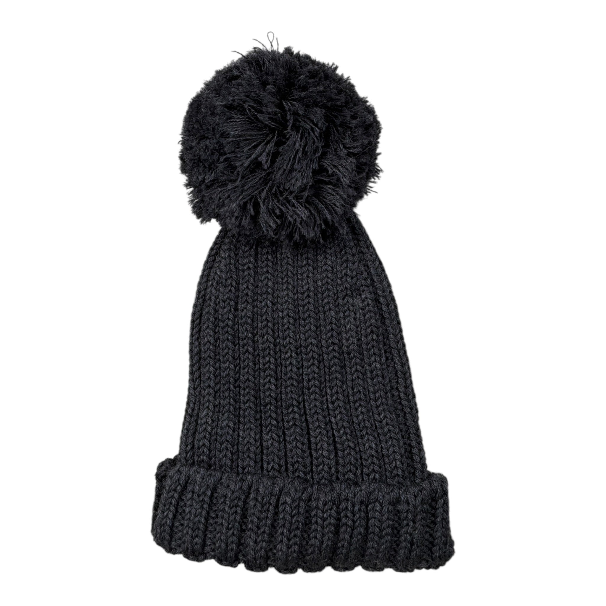 Wedoble Cappello tinta unita con Pon Pon Nero per Neonato I2010307D NERO WEDOBLE 