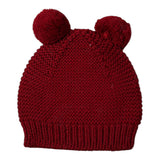 Wedoble Cappello tinta unita con Pon Pon Bordeaux per Neonata I2110307CN BORDEAUX WEDOBLE 