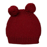Wedoble Cappello tinta unita con Pon Pon Bordeaux per Neonata I2110307CN BORDEAUX WEDOBLE 