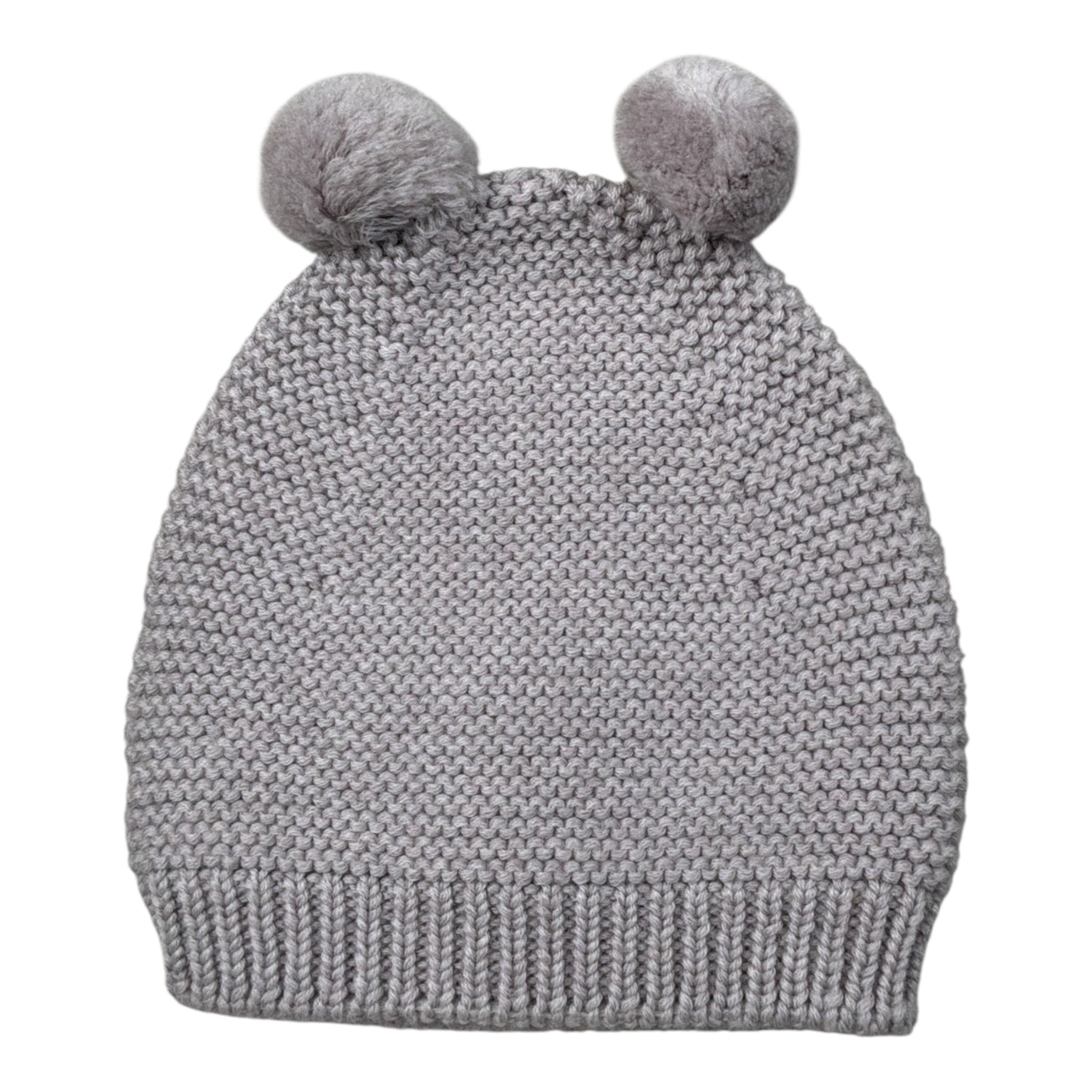 Wedoble Cappello tinta unita con Pon Pon Grigio per Neonata I2110307CN GRIGIO WEDOBLE 