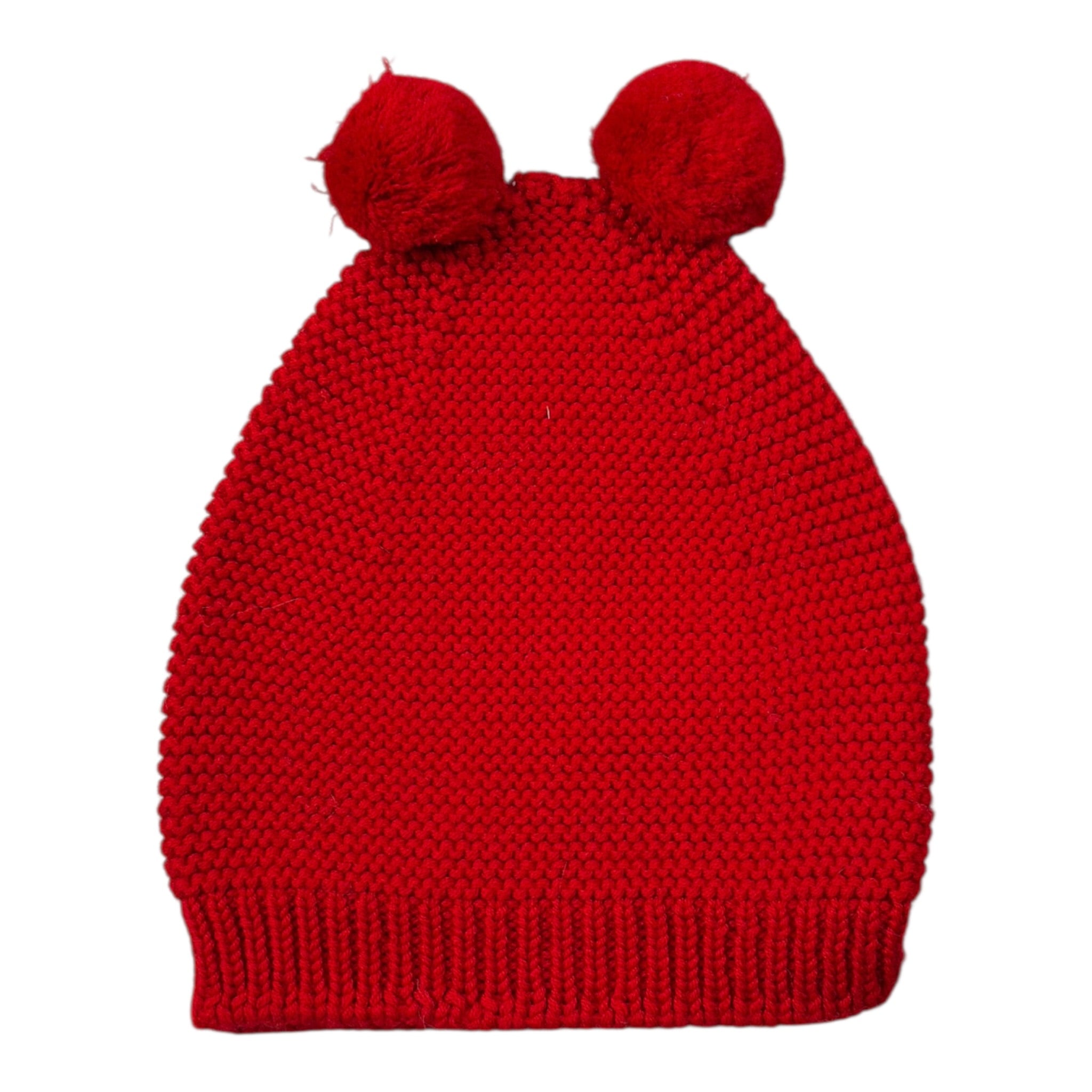 Wedoble Cappello tinta unita con Pon Pon Rosso per Bambina I2110307C ROSSO WEDOBLE 