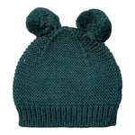 Wedoble Cappello tinta unita con Pon Pon Verde per Bambina I2110307C VERDE WEDOBLE 
